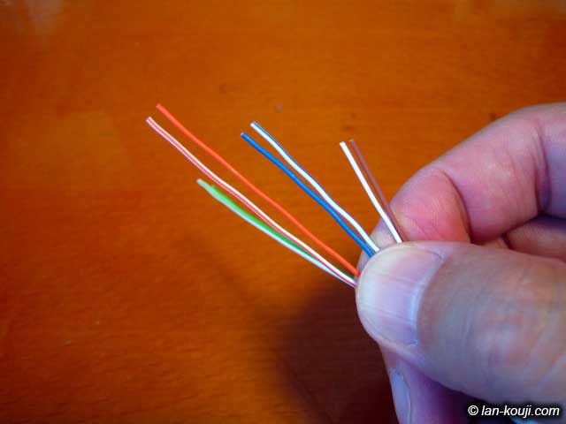 ロードバーに差し込みやすいように段差をつけてカット