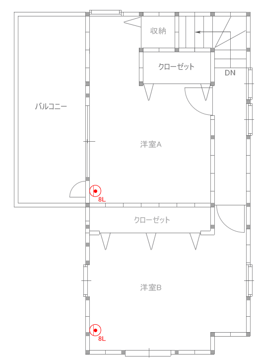 macchiさま邸3F平面図