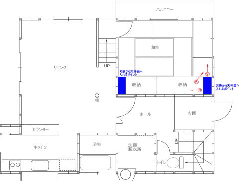 yokoさま邸1F平面図