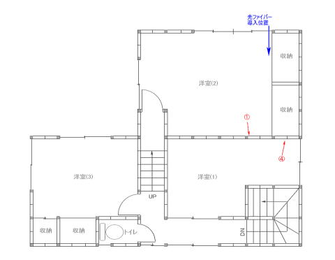 yokoさま邸2F平面図