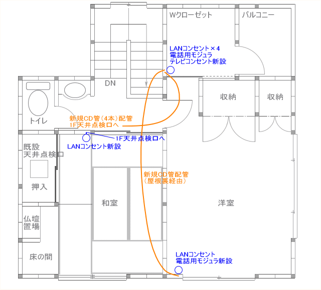 nkさま邸2F平面図