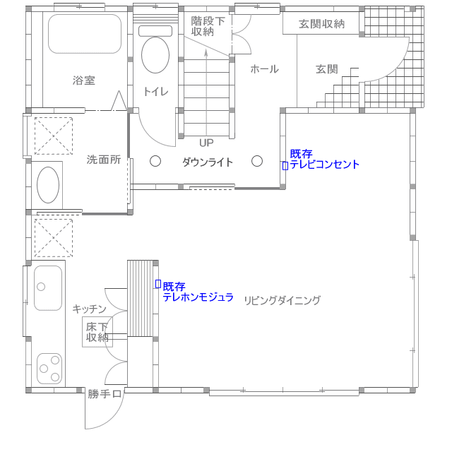 nkさま邸1F平面図