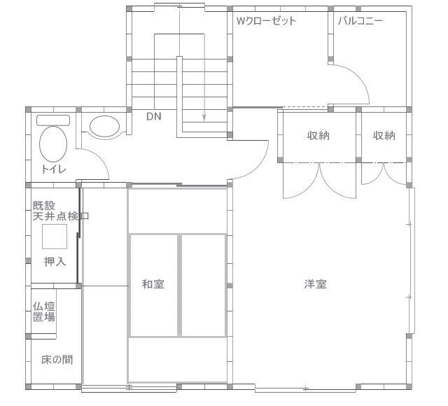 nkさま邸2F平面図