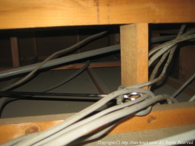 ケーブルキャッチャを伸ばして