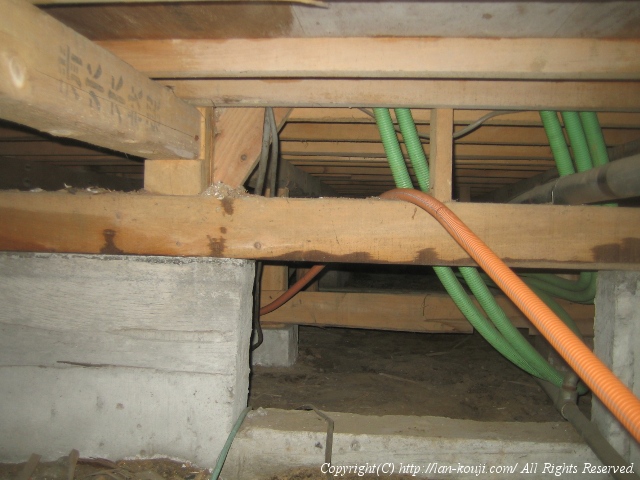 CD管サドルなどを使って固定